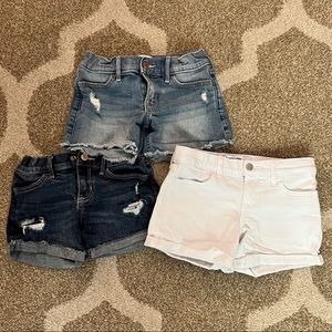 Abercrombie Kids Denim Shorts—lot of 3